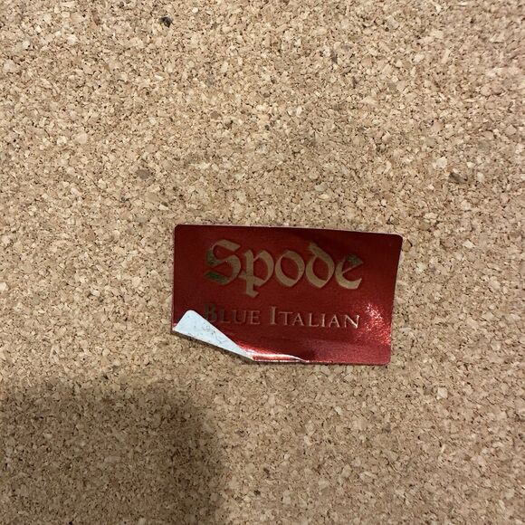 Spode Italian Placemats/Trivets Blue Room Collection Cork-Back 7.5x8.5" Set of 2 - Picture 8 of 10